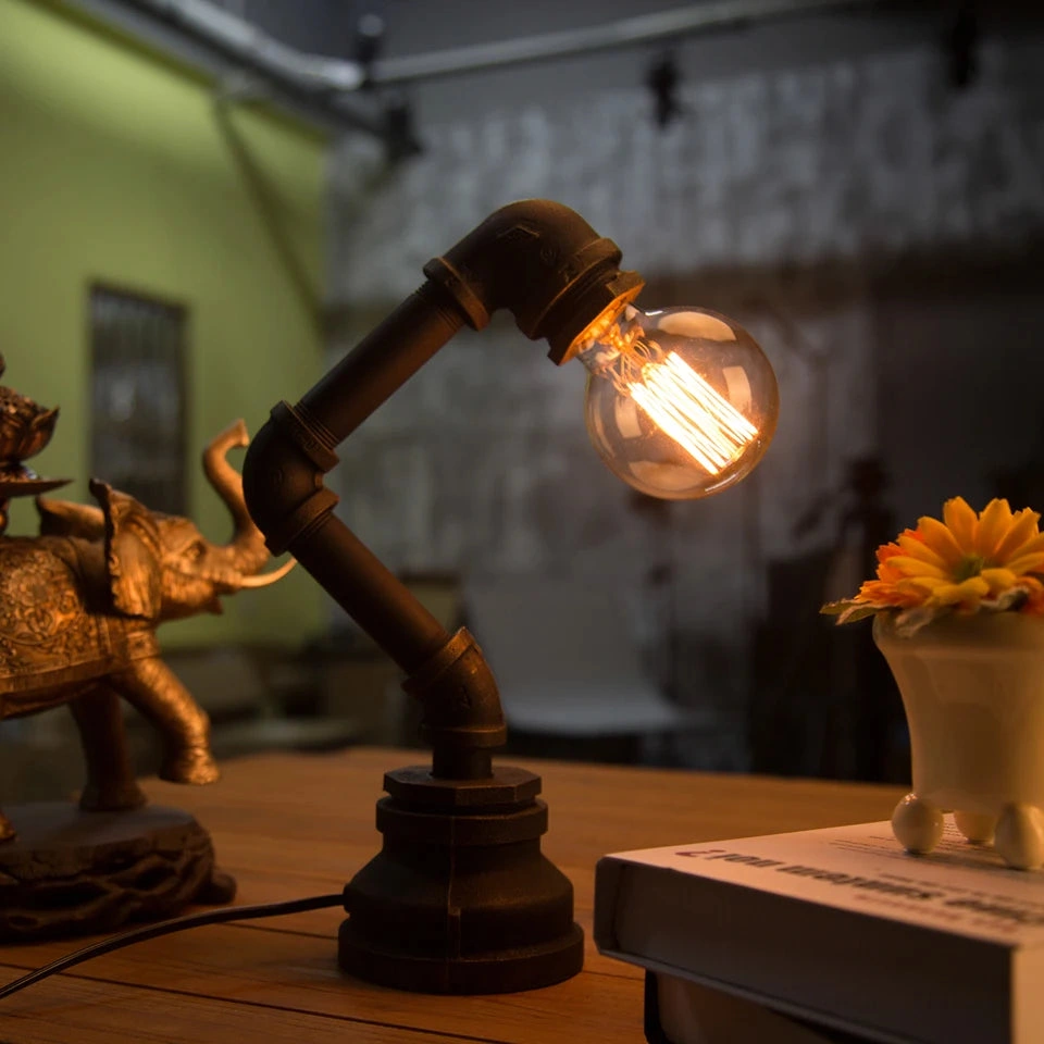 Lampe à poser style industriel noir 4 Lampe à poser style industriel noir – Image 4