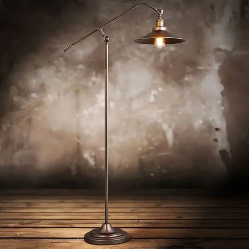 Lampadaire Industriel Cuivre
