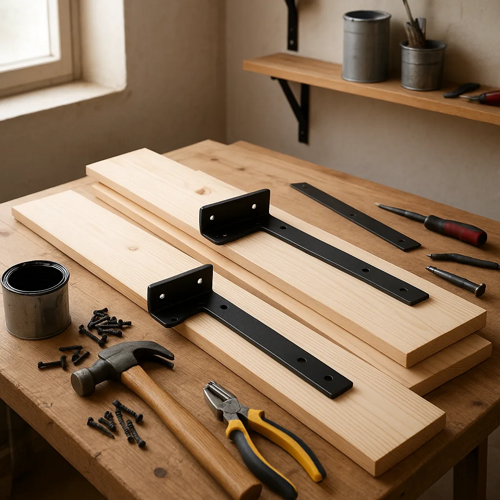 Atelier DIY avec bois et métal pour une déco industrielle