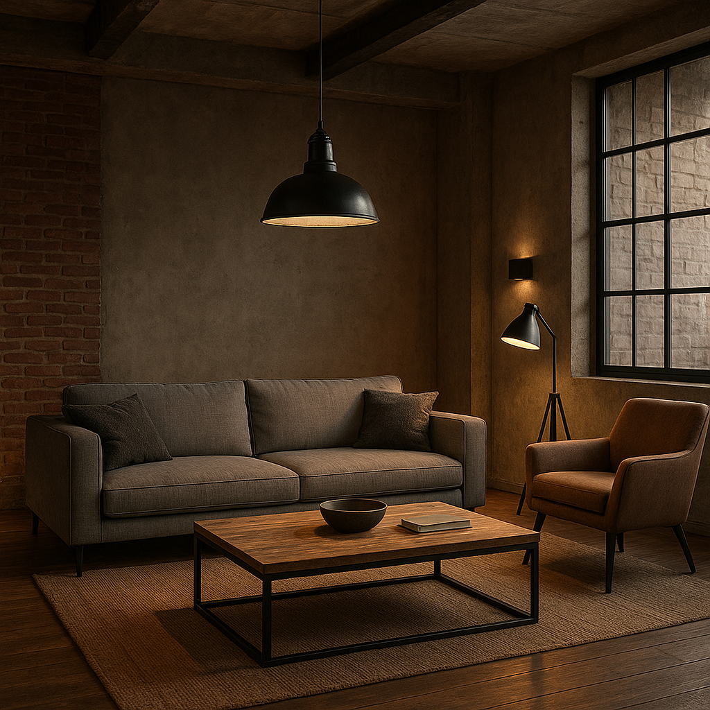 luminaire industriel salon